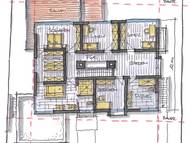 Neubau Einfamilienwohnhaus –  Gau-Algesheim  Grundriss Obergeschoss Vorentwurf